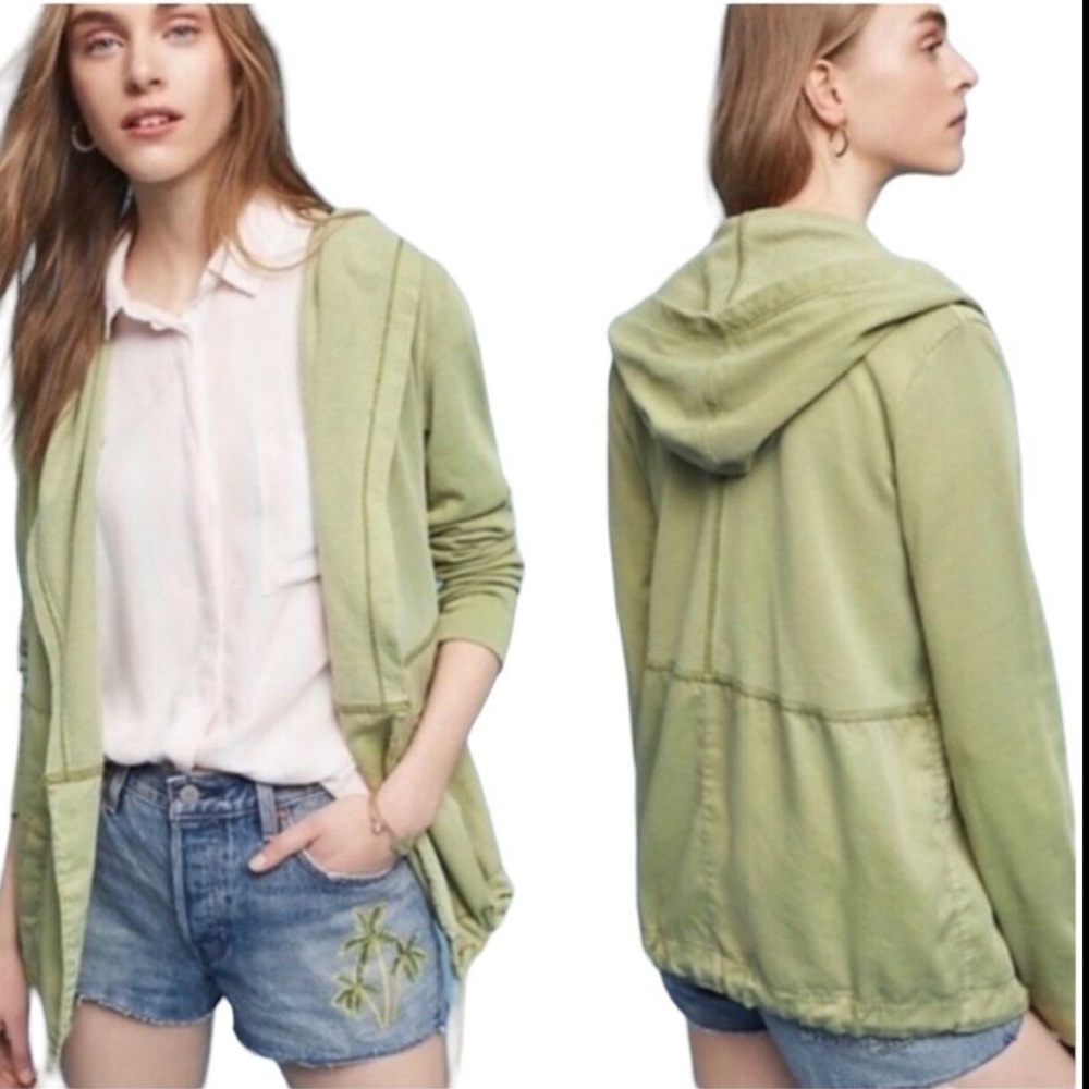 Anthropologie Green Two Toned Jacket S